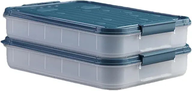Cajas de almacenamiento de alimentos fríos para congelador - Contenedores herméticos organizadores