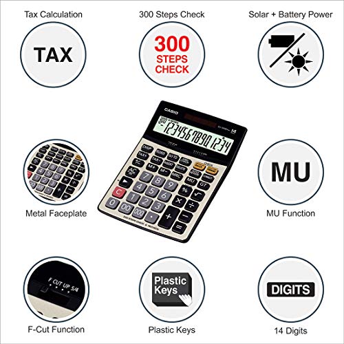 Image of Casio - FX-991ES Plus-2nd Edition Scientific Calculator & DJ-240D Plus 300 Steps Check and Correct Desktop Calculator with Metallic faceplate & Bigger Screen /Keys (14 Digit)