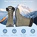 FANMMING Women's Waterproof Winter Snow Boots, Winter Shoes Lightweight Warm Faux Fur Lined, Anti Slip Mid-Calf Booties, Cold Weather Outdoor Shoes Water Resistant,Fashion Hiking Boots