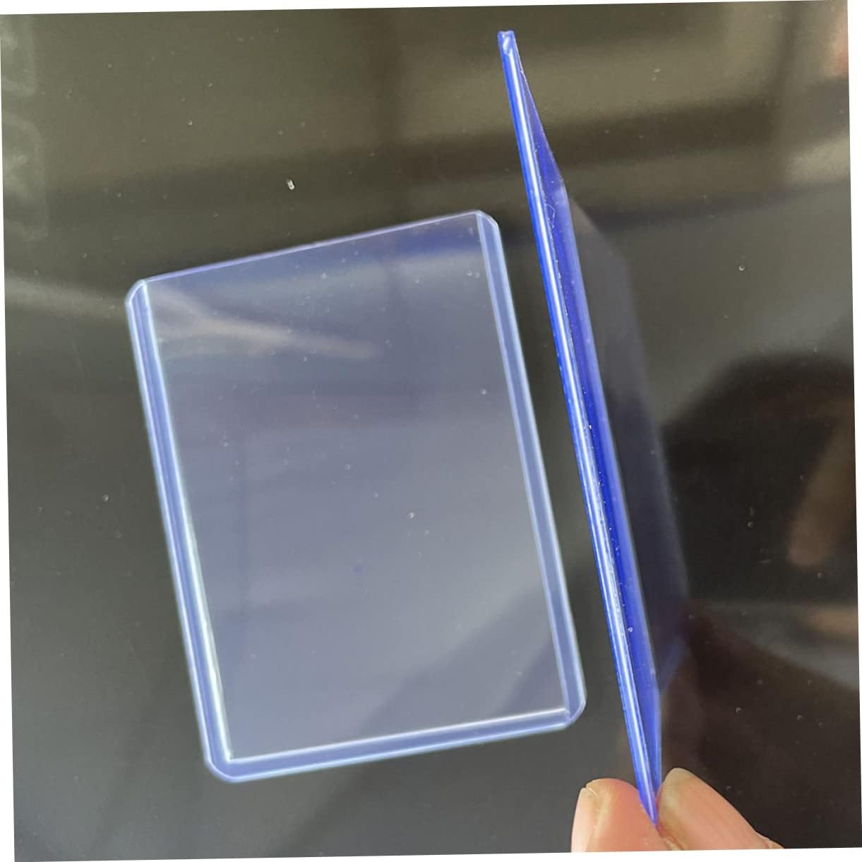 100Pcs Simple Style Cardholders Lightweight Trading Card Protectors for Collectible Cards Scratch Resistant and Portable for Staff and Students