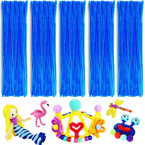 Image of Pipe Cleaners, Pipe Cleaners Craft, Arts and Crafts, Crafts, Craft Supplies, Art Supplies (Blue)