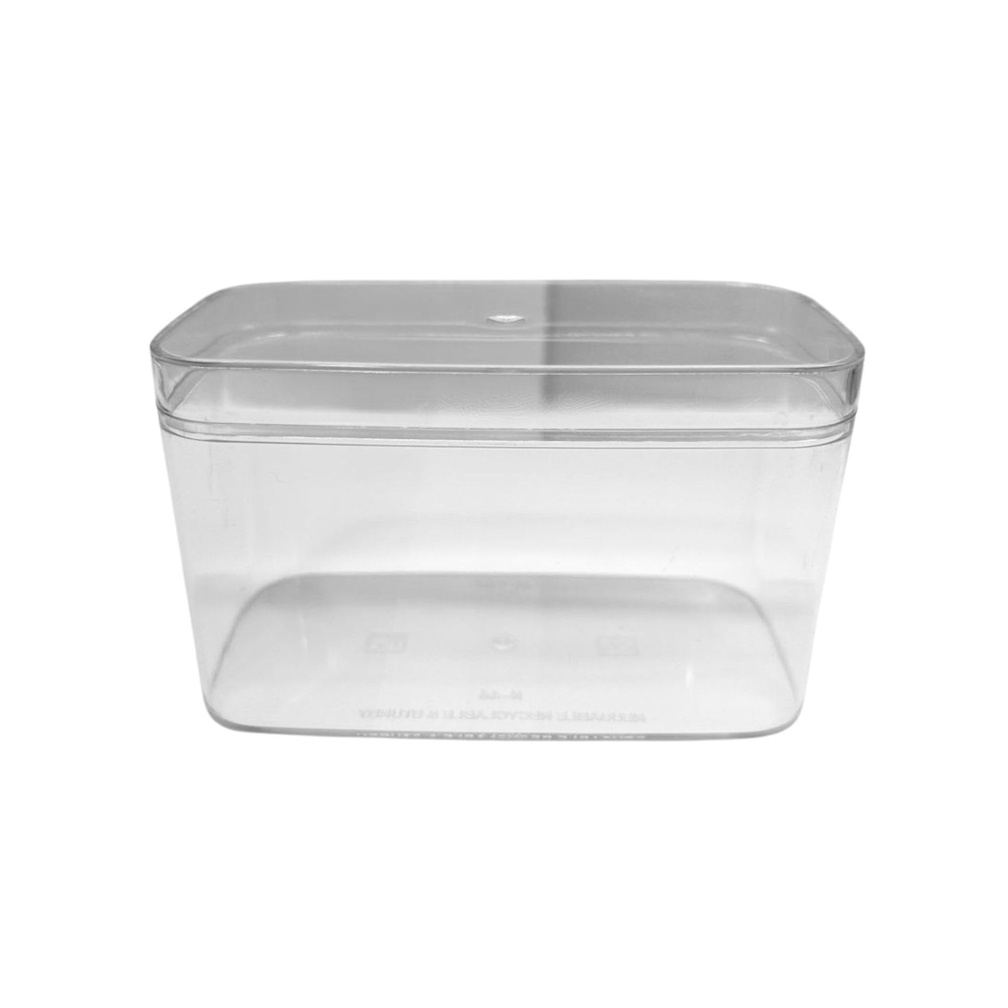 purple co. Empty 500ML Rectangle Dessert Cup & Lid Pack Of 12