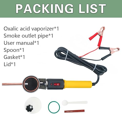 Miniatura 5 de Vaporizador de ácido oxálico para abejas Equipo de apicultura de atomización de ácido oxálico 12V 180W Ácido oxálico para abejas