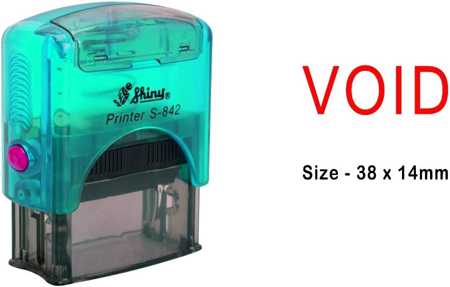 Void Shiny S-842 Self-Inking Stamp for Office Stationary - Red Ink