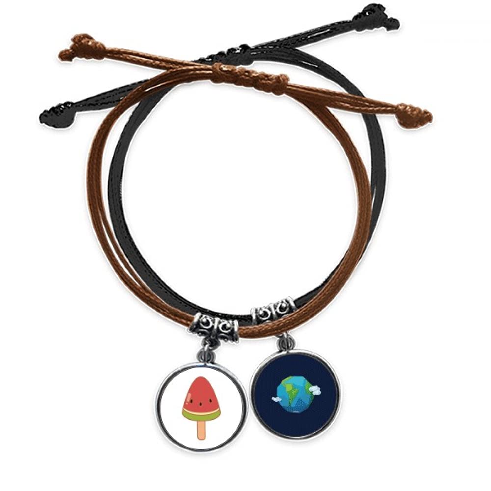 Pulsera de cuerda de mano con diseño de semillas de sandía 3