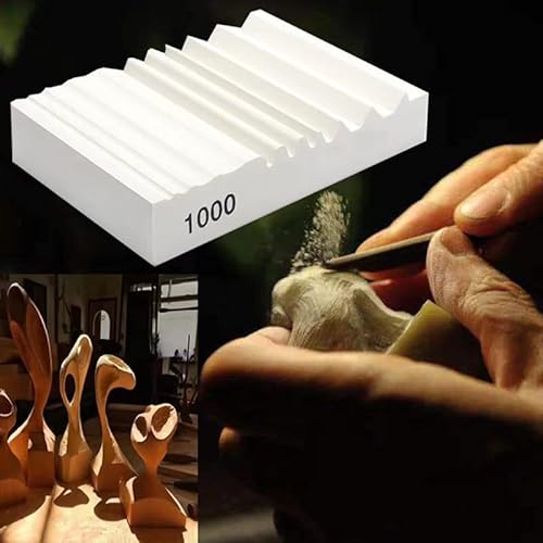 Whetstones Wood Carvers Sharpener Wood Carving Chisel Tools Knife Gouge Sharpening Stones System Handy Multifunctional Little Wet Stone Waterstone With Multiple Grooves 1000 Grit #TOP4