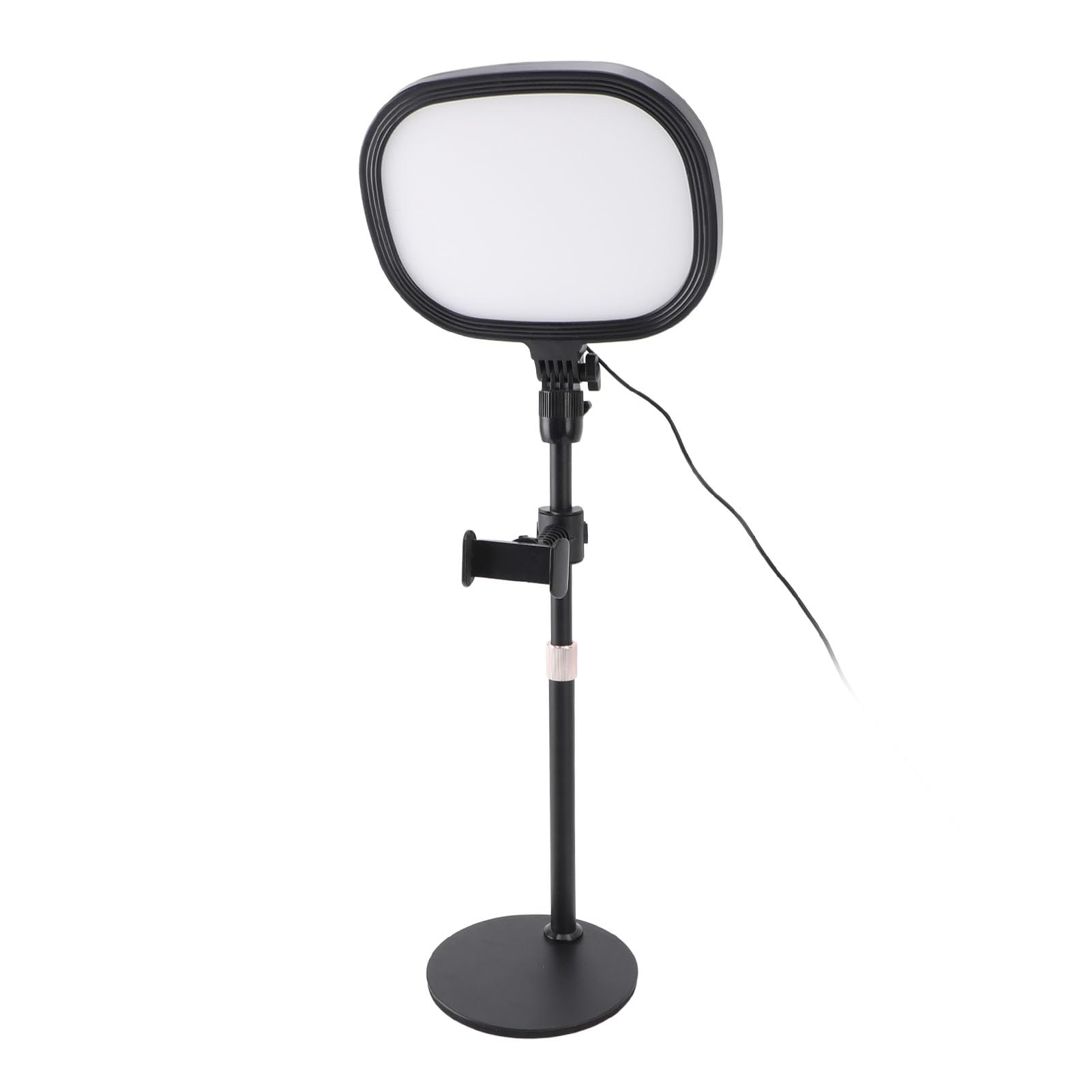 Cryfokt Kit di Illuminazione per Videoconferenze da Tavolo con Design a Luce Morbida e Supporto per Telefono per Videochiamate e Trucco con Zoom