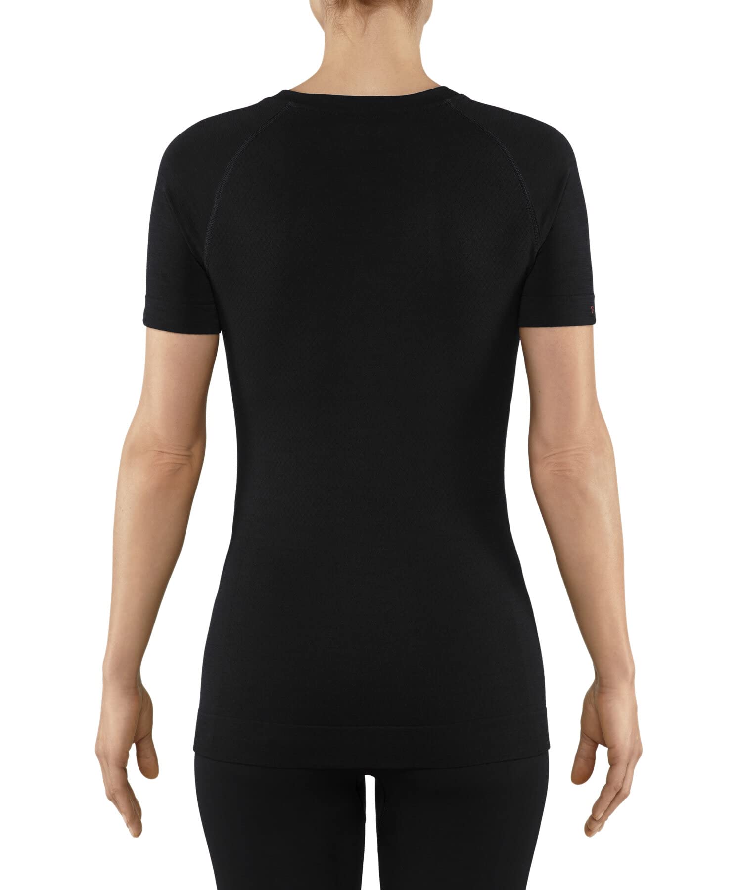 FALKE Kobiety Wool-Tech Light V Neck Podkoszulek na ciepłe i niskie temperatury bielizna sportowa oddychająca regulująca temperaturę neutralizująca zapachy wełna materiał funkcyjny 1 Sztuka