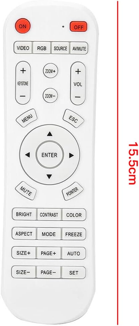 Nicear Universal Projector Remote Control Replacement for Projectors and Smart TVs Remote Controller 10m Transmission Distance Control for Receiver