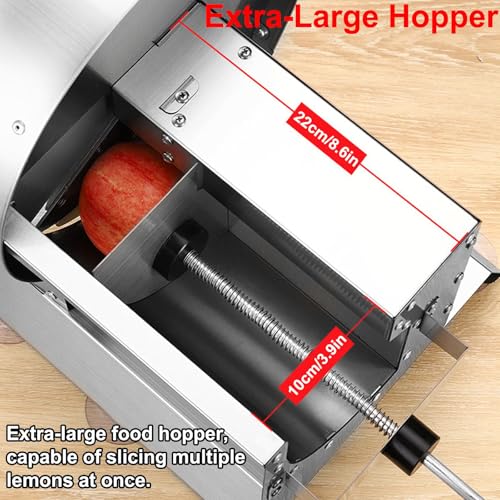 Cortadora eléctrica de vegetales 0-12mm ajustable acero miniatura 4
