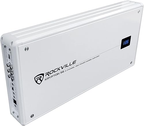 Miniatura 3 de Rockville Krypton S6 2600W Amplificador MarinoBarco de 6 Canales, RMS Certificado por Dyno, Micrófono PA Incluido, PCB con Recubrimiento Conformal,