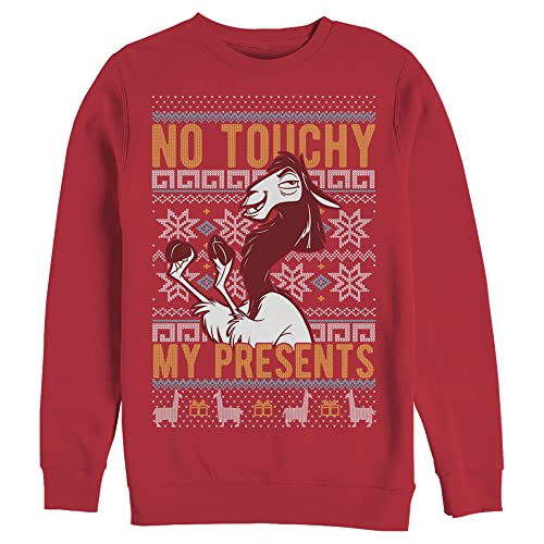 Sweatshirt Disney Crew Fleece rouge col rond en taille L vêtement molletonné chaud