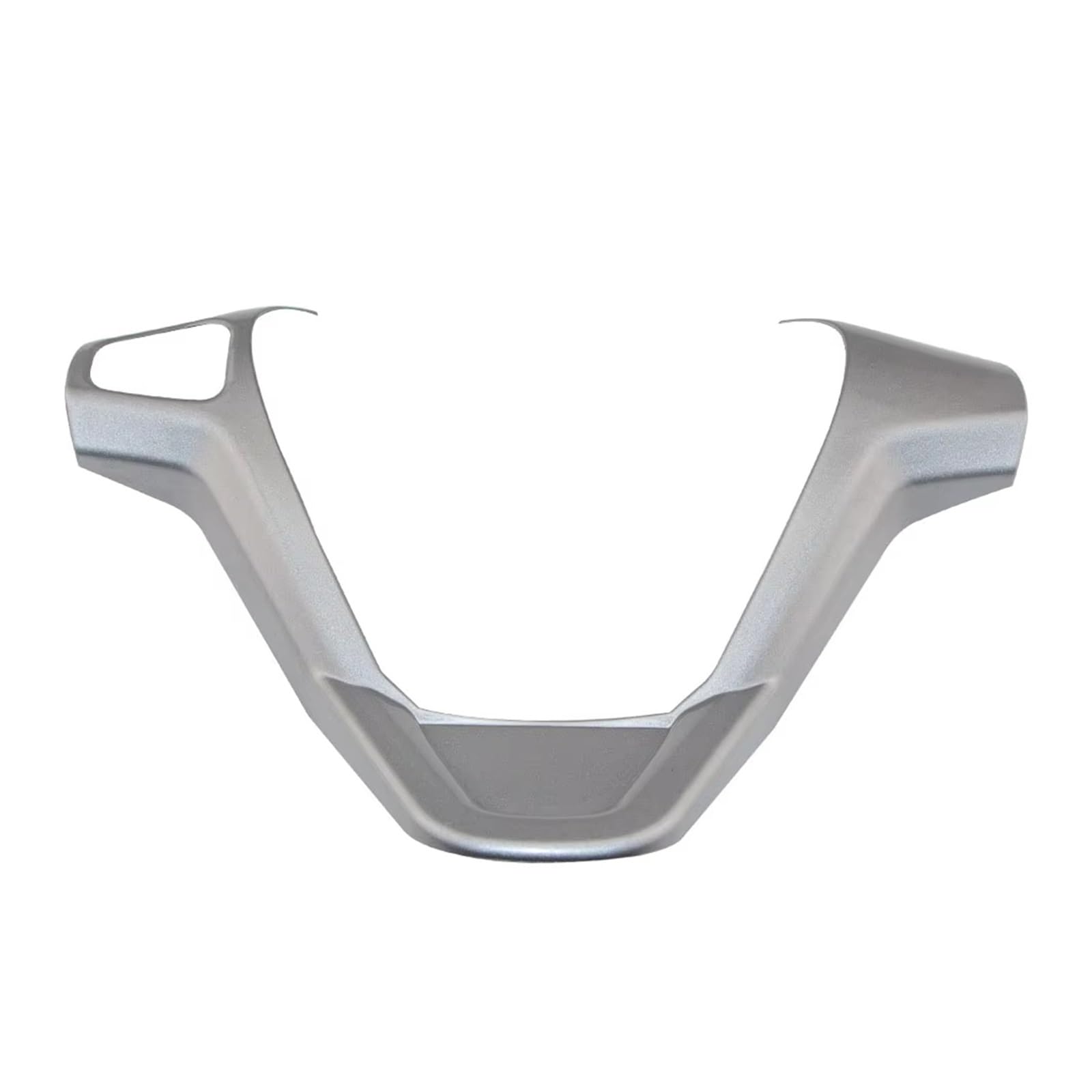 Trim Sticker Accessories for Fiesta MK7 2009-2017 for Ecosport 2013-2017 Steering Wheel Button Cover Sticker ABS Frame Car Accessories Car Interior Decoration(1hole Matte Sliver)