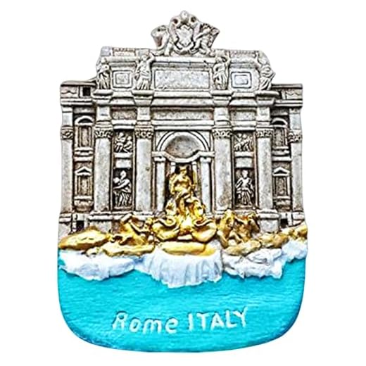 3D Fontana di Trevi Rom Italien souvenir kylskåpsmagnet, hem och kök dekoration hantverk, Fontana di Trevi Rom Italien kylskåpsmagnet