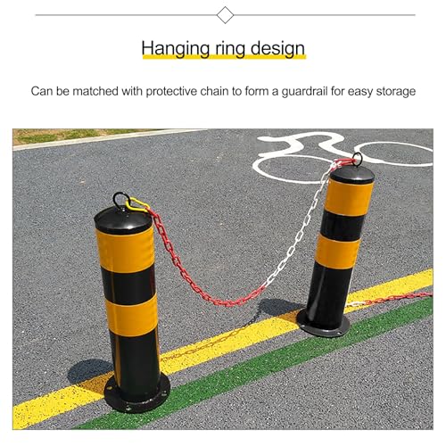 Cône de sécurité, bornes de sécurité Jaunes Robustes - Barrières de stationnement à revêtement en Poudre pour la Construction de Routes, la sécurité des parkings et la Gestion du trafic (paq