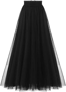 Women's A Line Tulle Party Evening Tutu Skirts Tea Length