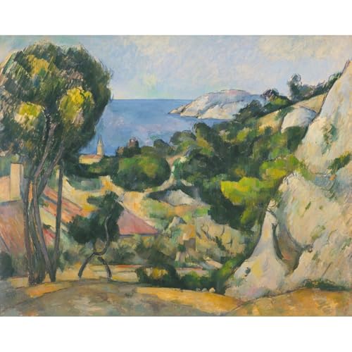 Poster L'Estaque 1879-83 ARTICULOZY grand cadre mural 101x127