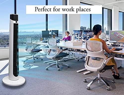 Nyxi Tower Fan 38-inch with Remote for Home and Office, 12 Hour Timer, 3 Speed Oscillating Cooling Fan, With Night Mode Option, 92cm High