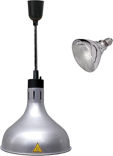 Calentador de alimentos comerciales Lámparas telescópicas de calefacción para buffet cocina restaurante (diámetro 11.4 in, altura