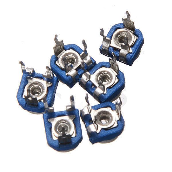 Accessoires spécialisés 100 pièces/lot RM065 Film de carbone Horizontal Trimpot potentiomètre Kit d'assortiment 10 valeurs résistance variable 100 ohm-1M ohm