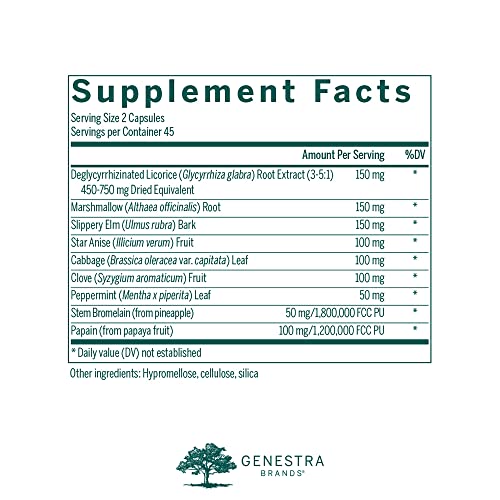 Genestra Brands Herbal Gi | Herbal Digestive Enzyme Formula | 90 Capsules #TOP1