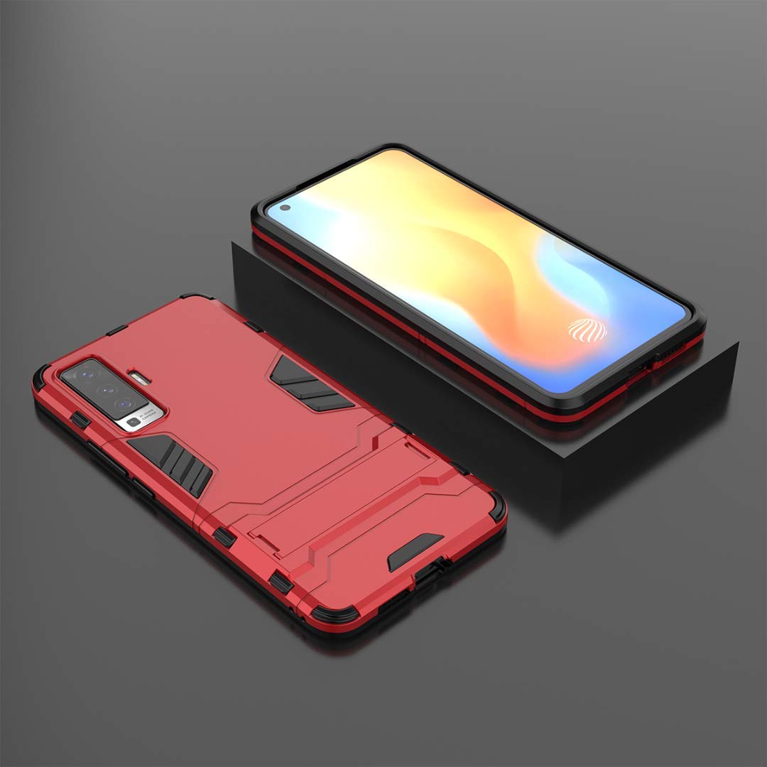 Coque Avec Support Pour VIVO Y55 5G + 2 Films Verre Trempé - Marque NOVAGO - Neuf