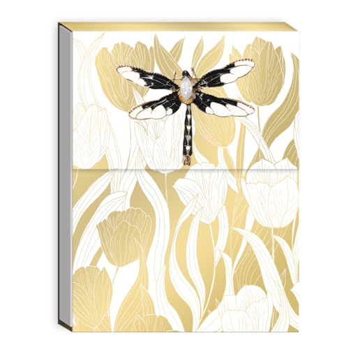 Image of Punch Studio White Tulips Brooch Notepad (50442)