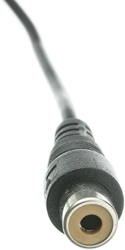 Miniatura 2 de ACL Cable de extensión RCA macho a RCA hembra de 6 pies para equipos estéreo, reproductores de DVD, televisores, negro, 1 paquete