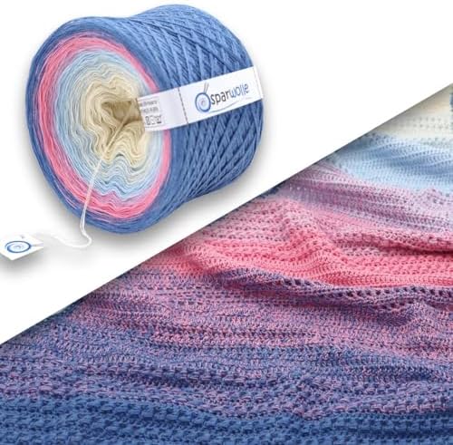 MegaBobbel Farbverlaufsgarn - Baumwolle Mix Für Häkeln & Stricken