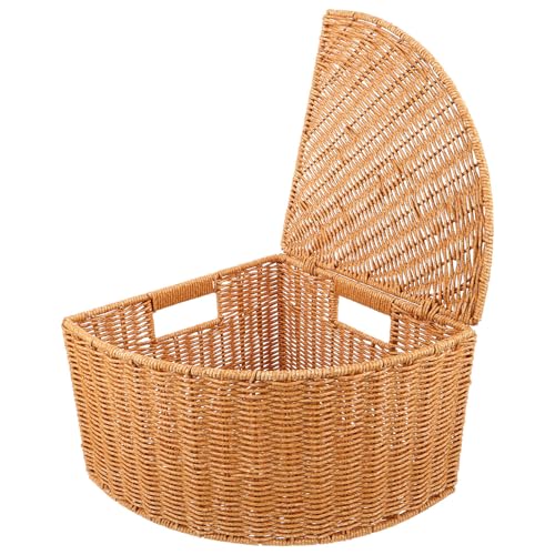 Cesta triangular esquinera para solucionar el desorden de ropa en casa 2