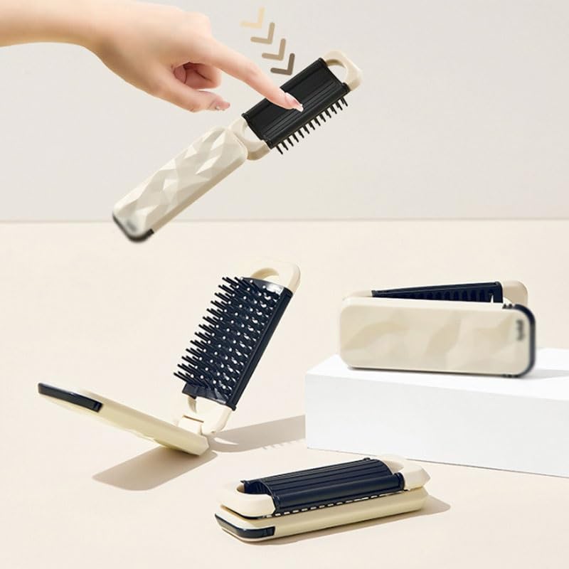Portable Foldable Air Cushion Comb for Women with Smooth Hair Integrated