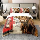 Taille : Cette housse de couette décorative ne comprend pas de couette ou de doudou, Taille 220x240 (1 housse de couette : 220 x 240 cm, 2 taies d'oreiller : 65 x 65 cm).