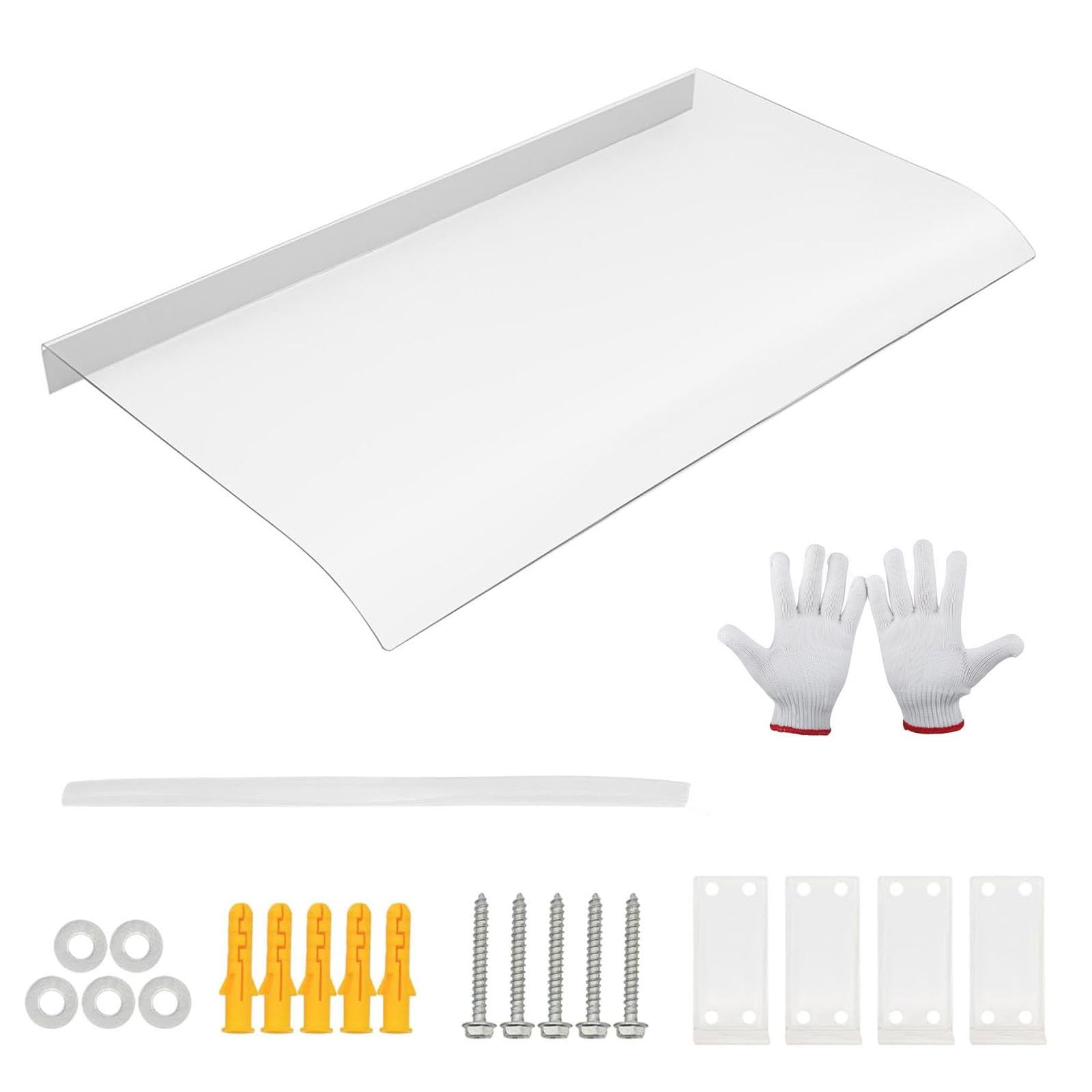 Store de fenêtre étanche à la pluie et abri en polycarbonate contre les intempéries