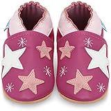  Zapatos Niña - Zapatillas Niña - Patucos Primeros Pasos - Estrellas Rosas - 2-3 Años