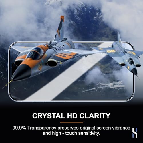 Image of Tempered Glass for iPhone 17 (6.3 Inch) Military Grade 9H Screen Guard, Anti-Scratch, Shatterproof, Edge-to-Edge Full Coverage - Black Border