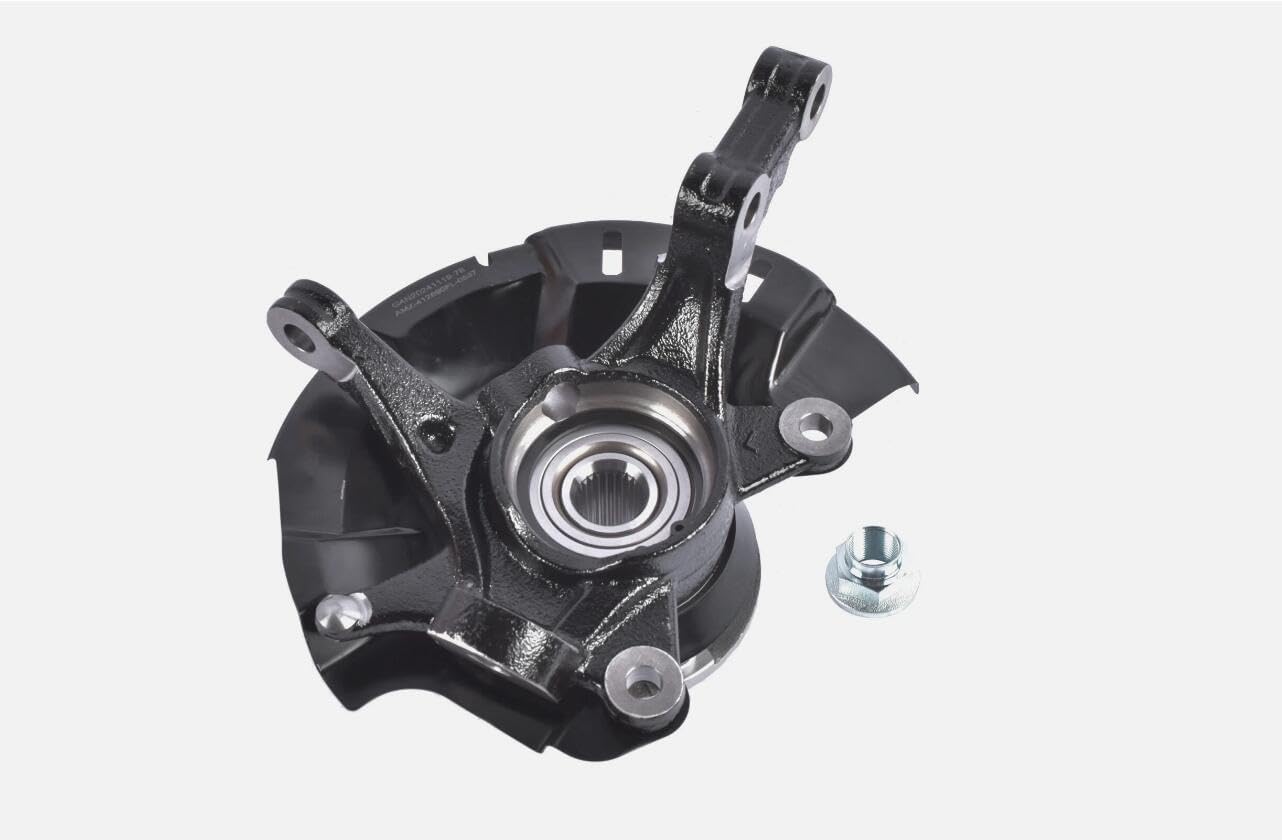 Front Left Driver Side Steering Knuckle Assembly Replacement for Hyundai Accent 2013-2017# 51715-1R503, 51750-1J000, 51755-1R000, 412690FL