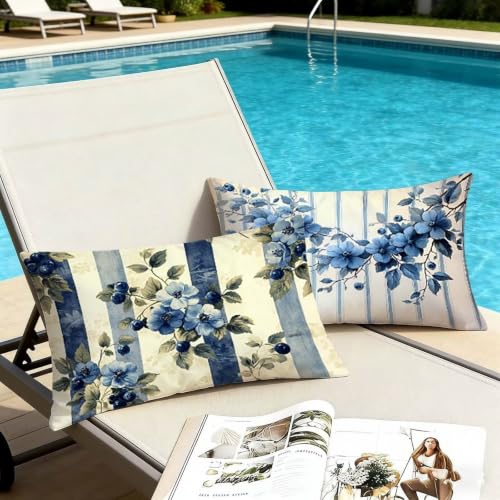 Housse coussin 50x70 extérieur imperméable en velours antitache