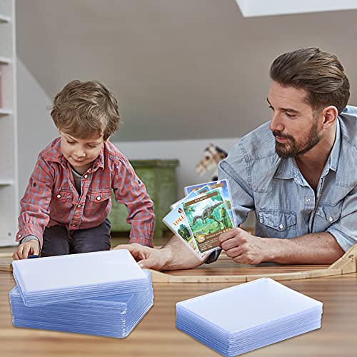 Sepglitter 55Pcs 3 X 4 Inch Card Sleeves Hard Plastic Card Sleeves Toploader Card Protectors Standard Size For Baseball Card Protective Card Holder Trading Cards Sports Cards Football Cards #TOP5