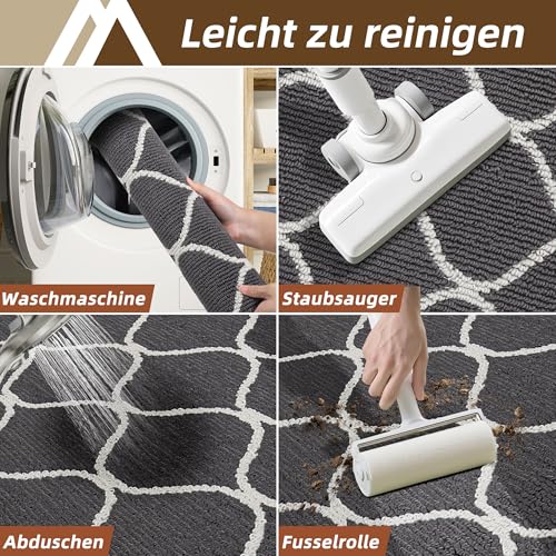 COSY HOMEER Küchenteppich rutschfest 60 x 120 cm, Grau – Ansicht 6
