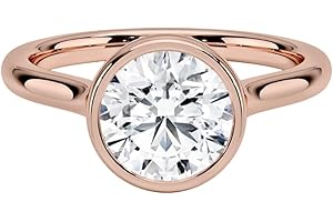 1.5Ct Moissanite Rose Gold Engagement Ring
