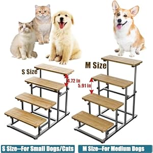 Deformable-Bamboo-Pet-Dog-Stairs-Dog-Steps-for-High-Bed-Couch-Adjusted-4-or-3-Ladder-Dog-Step-Pet-Stairs-Metal-Non-Slip-Bamboo-Board-Pet-Step-Cat-Stairs-Steps-for-Small-Medium-Dogs - Cucciolini Doodles   Deformable-Bamboo-Pet-Dog-Stairs-Dog-Steps-for-High-Bed-Couch-Adjusted-4-or-3-Ladder-Dog-Step-Pet-Stairs-Metal-Non-Slip-Bamboo-Board-Pet-Step-Cat-Stairs-Steps-for-Small-Medium-Dogs
