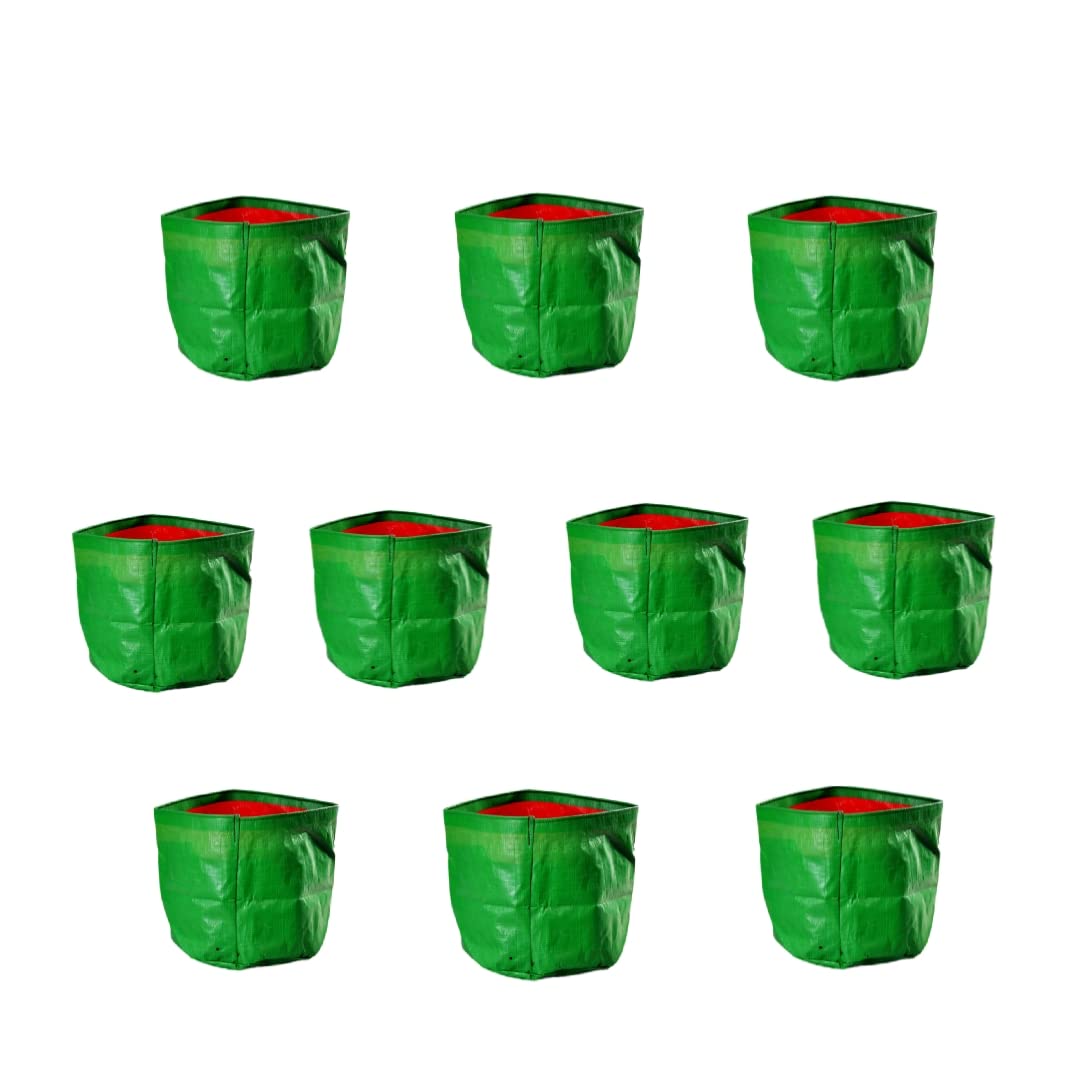 BAZODO HDPE Grow Bag 220 GSM (09 x 09 Inch,Dia x Height)- (Pack of 10 Pieces)- Suitable for All Small Plants (B01MS4DO2D) Amazon Price History, Amazon Price Tracker