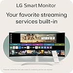 LG 34SR60QC-W 34-inch QHD (3440x1440) Curved Smart Monitor with Streaming, UltraWide Screen, webOS, HDR10, 100Hz, Built-in Speaker, AirPlay2, Screen Share, Bluetooth, ThinQ App, White - Image 2