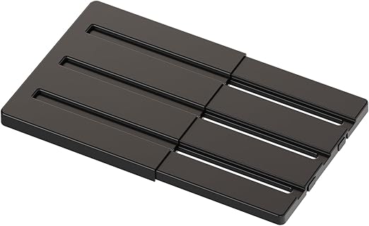 Adjust-A-Shelf Locker Shelf, Extends to Fit Your Locker, Easy to Use, Perfect for School, Office, Gym, (1, Black)