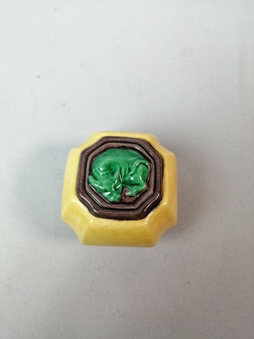【茶道具】中村翠嵐作　交趾台牛香合　香合286 茶道具】中村翠嵐 造 交趾焼台牛香合 | 茶道具・趣味の陶器 萬谷