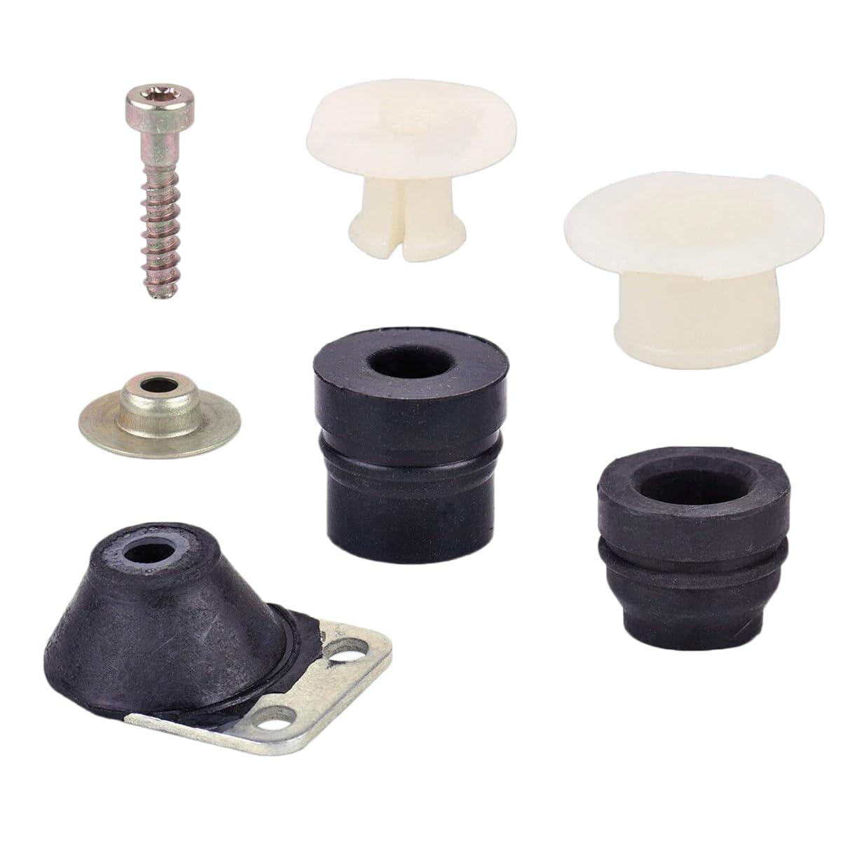 Aiyomi 7-Piece Vibration Damper Set Rubber Buffer Ring Buffer for Stihl 026 024 MS240 MS260 Chainsaw Buffer Spare Parts