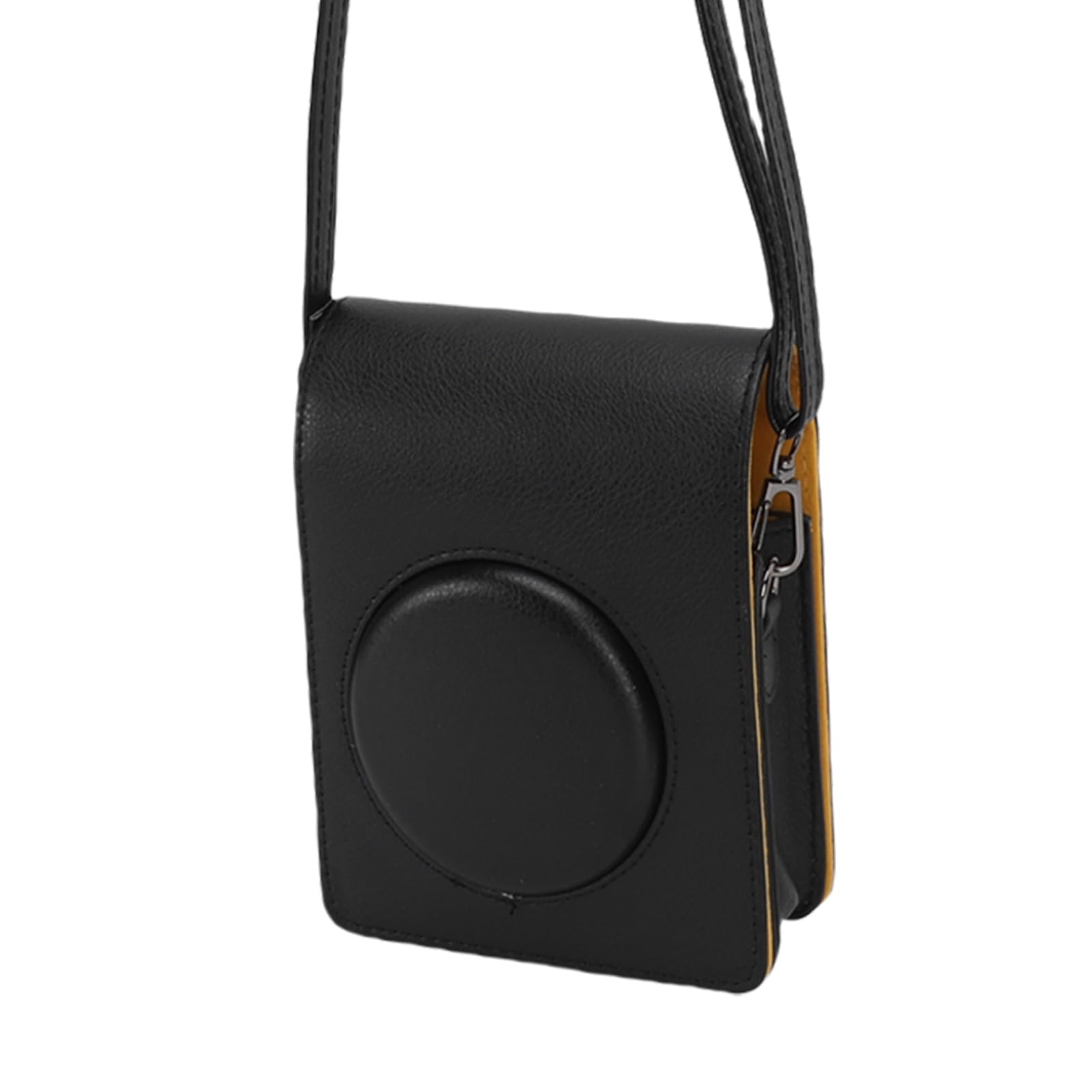 Custodia per Fotocamera Istantanea Borsa da Trasporto in Pelle PU con Tracolla Custodia Protettiva per C300R con Apertura Frontale e Accesso di Ricarica per i Viaggi (BLACK)