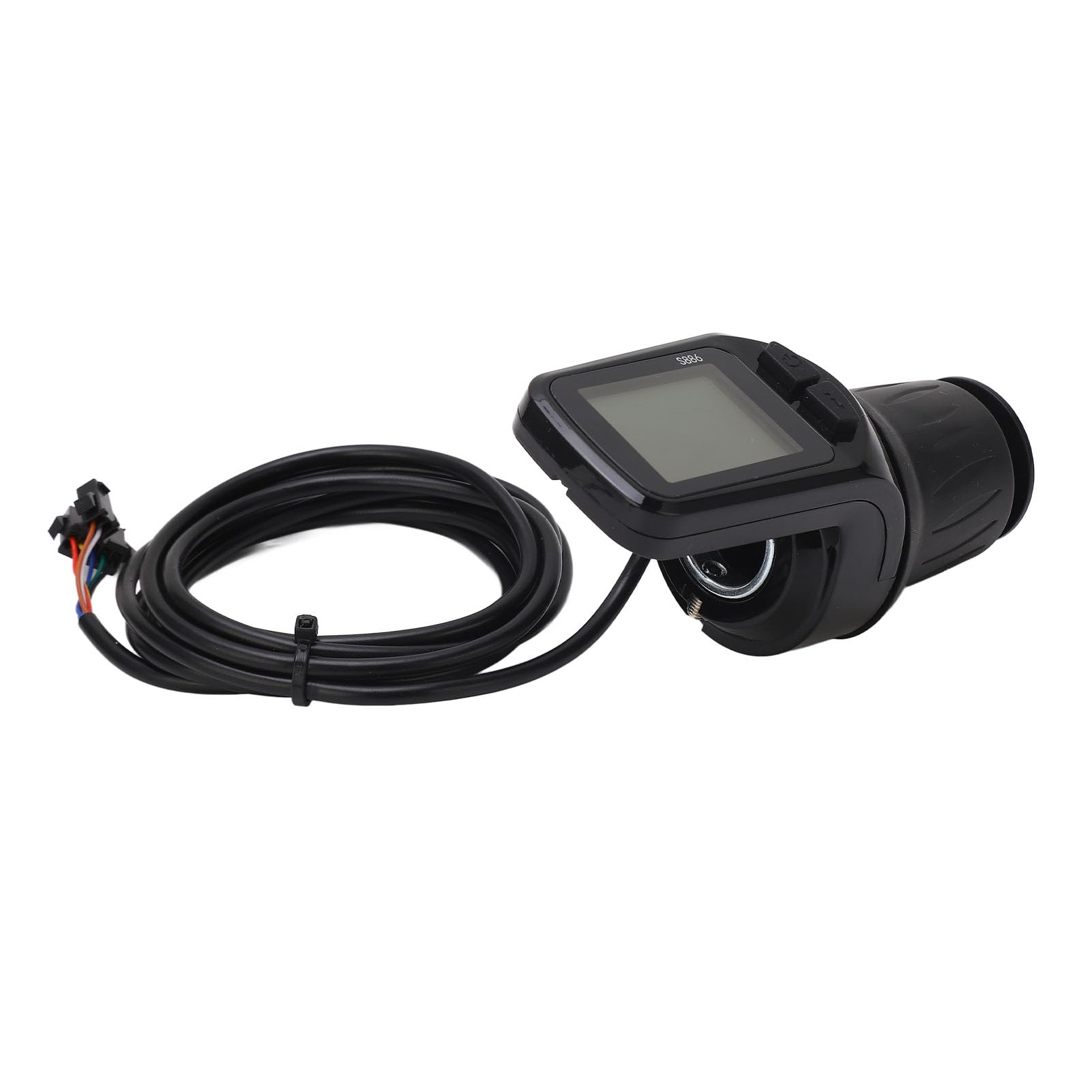 Poignée d'accélérateur de vélo électrique LCD avec affichage clair pour différents niveaux de tension et conception étanche