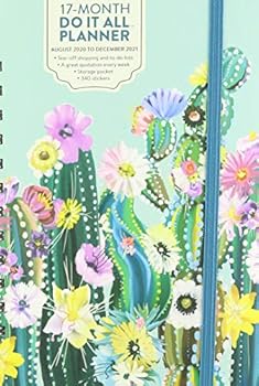 Orange Circle 2021 Do It All Planner, August 2020 - December 2021, Desert Blossoms