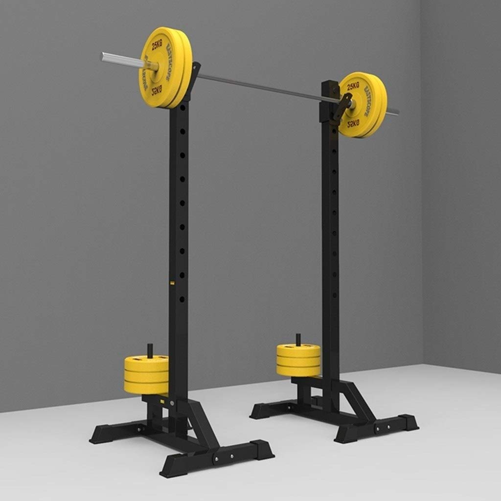 OTQEFTN Dip Stands Squat Rack Home Barbell Rack Adjustable Barbell Rack Split Squat Rack Weightlifting Bench Press Rack Home Fitness Dumbbell Barbell Rack